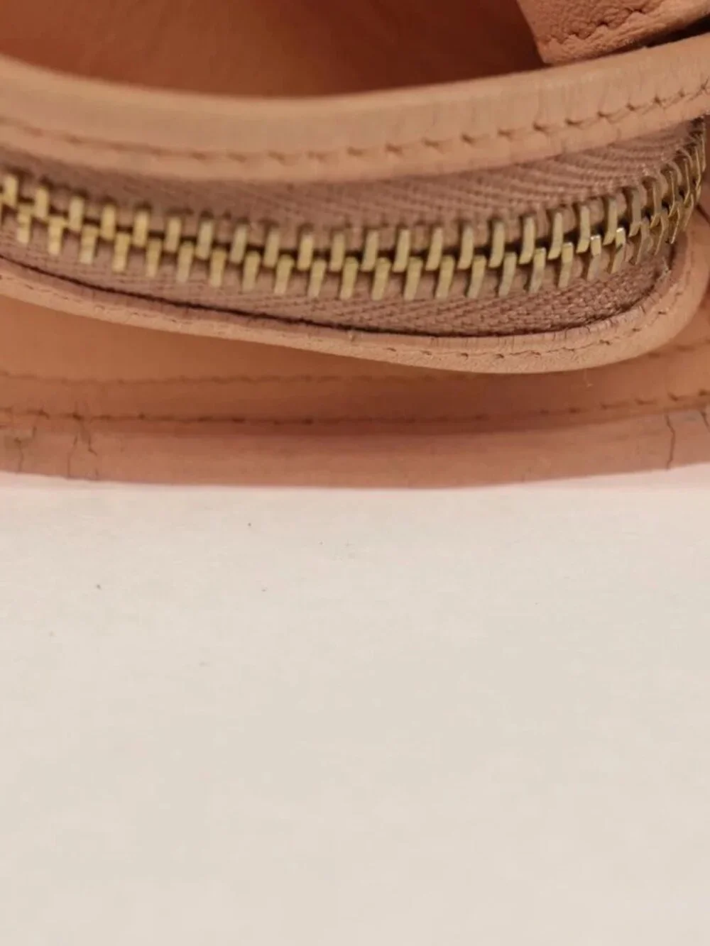 SAINT LAURENT Petit Kabas Hand Bag Leather 2way Pink Gold Auth - Picture 14 of 15